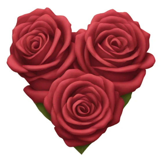 Roses shaped into a heart sticker
