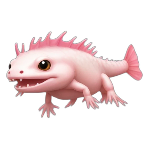 Axolotl qui se battent sticker