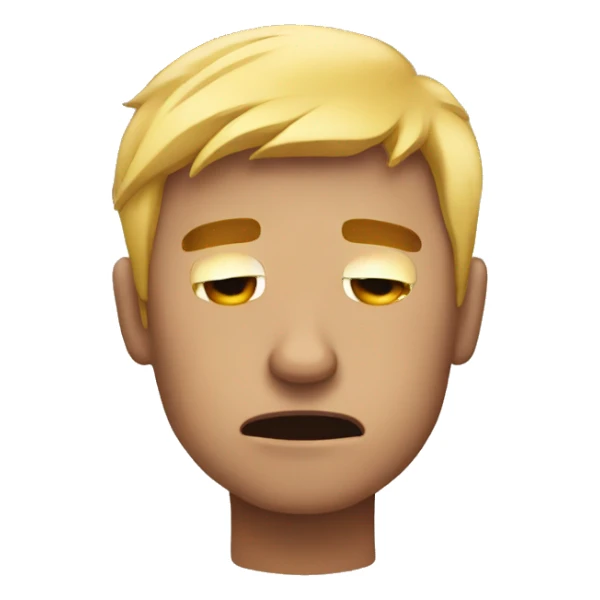 super tired emoji sticker