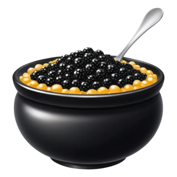 Caviar en un cuenco  sticker