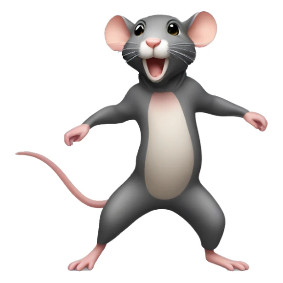 rat dancing  sticker