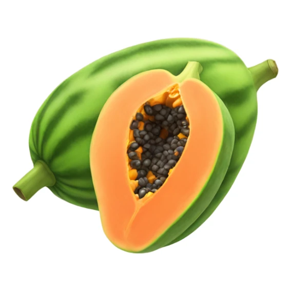 Realistic Papaya  sticker