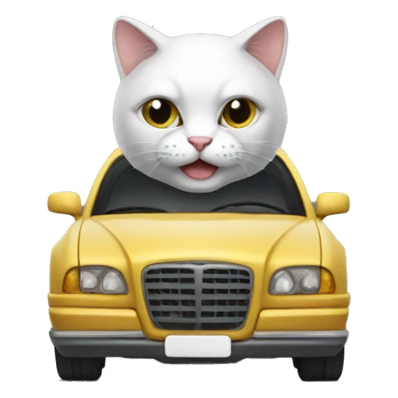 Cat God Drive car sticker