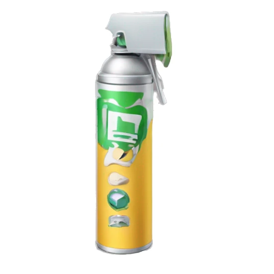 aerosol con un logo de labios  sticker