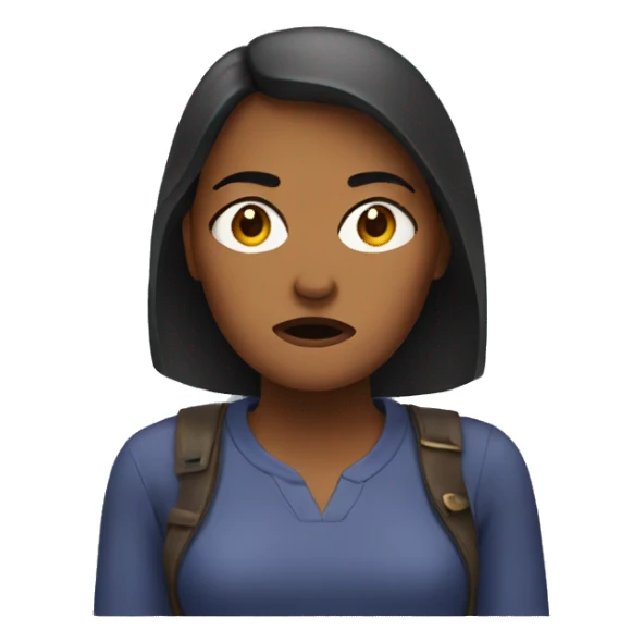 Woman annoyed  sticker