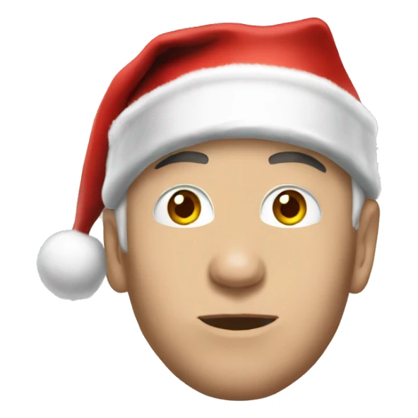 eminem with santa hat sticker