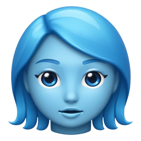 Make a blue siren emoji sticker