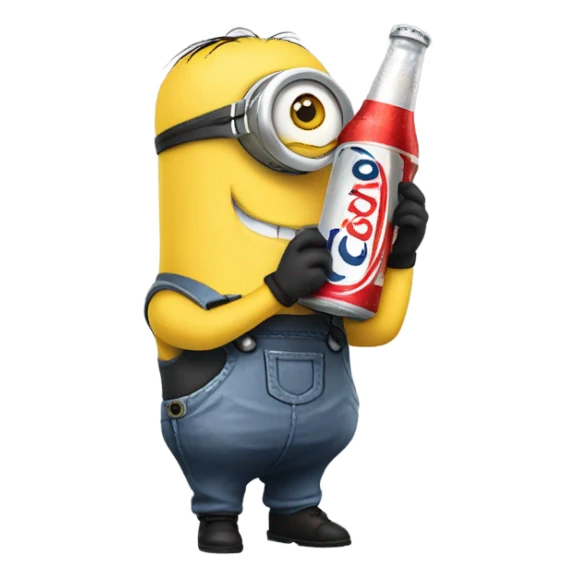 Minion holding a coors light bottle  sticker