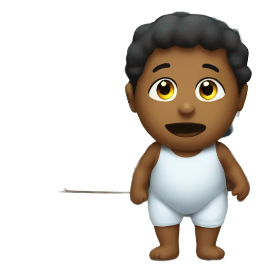 Toddler watching tv in diaper sticker