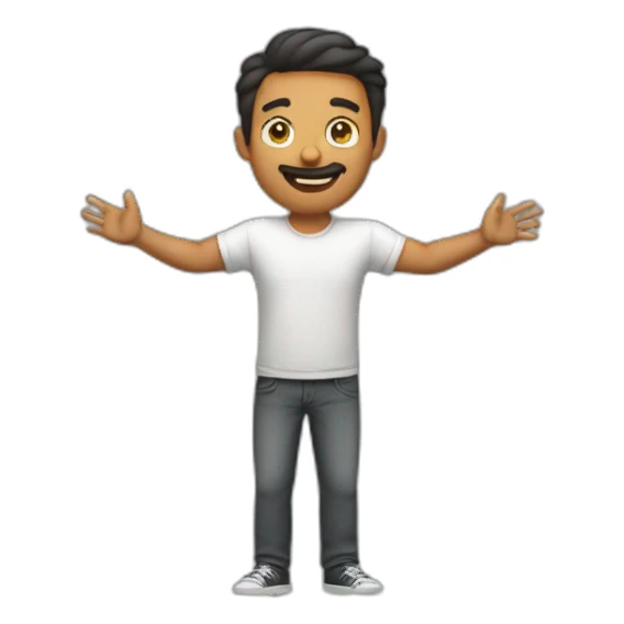 man t pose sticker