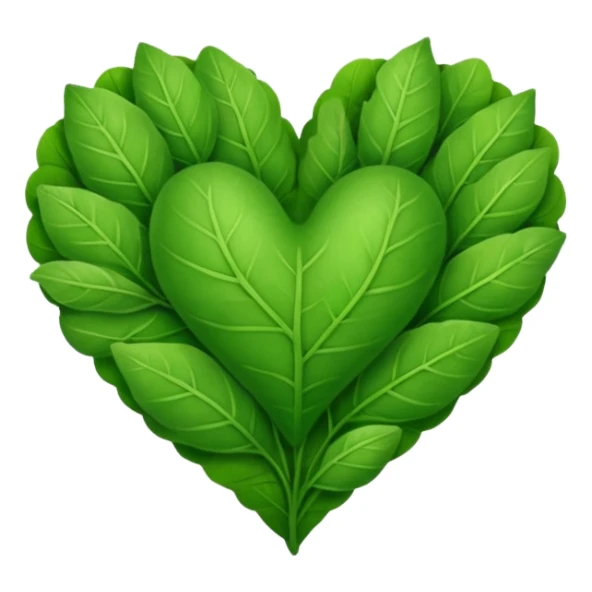 nature heart sticker