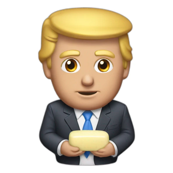 trump-holding-soap sticker