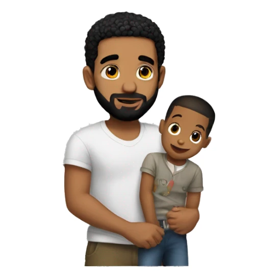 Drake with a kid sticker