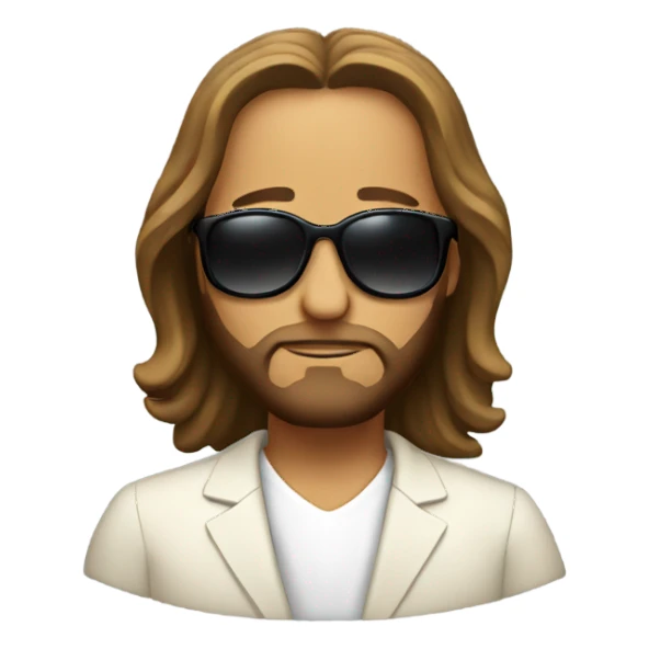 Jesus wearing a suit and sunglasses sticker