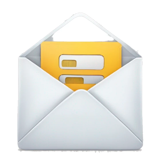 Opened mail with a debit card inside sticker