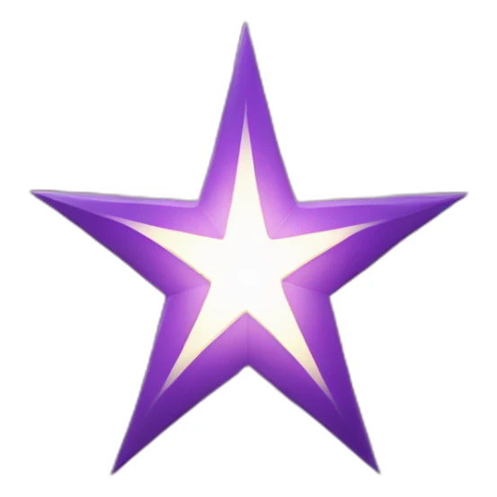 purple bethlehem star smiling sticker