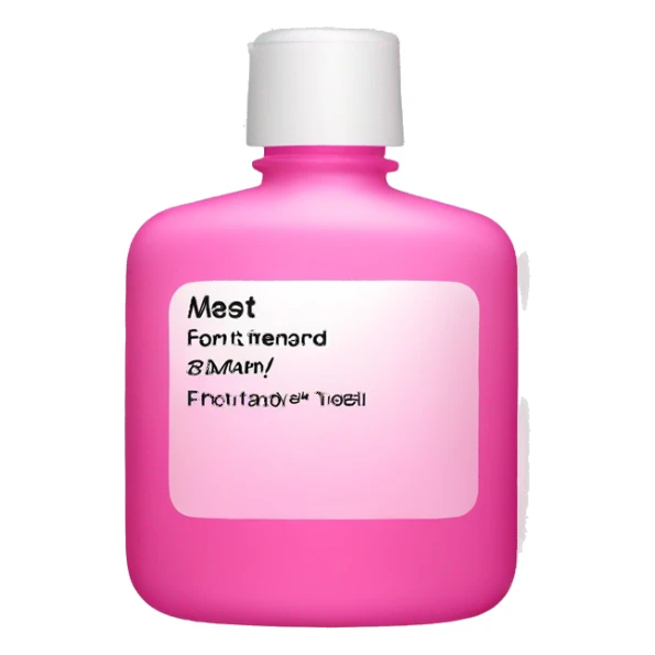 Skincare bottle pink  sticker