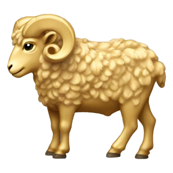 gold ram sticker