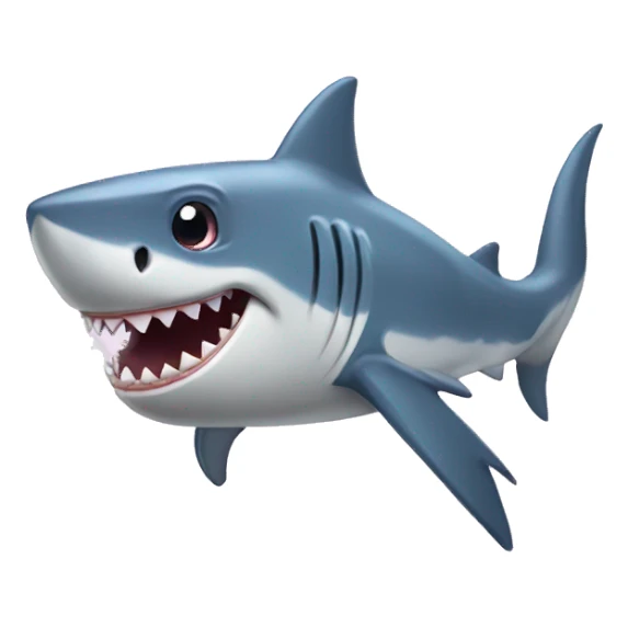 A shark wearing a princess tiara  sticker