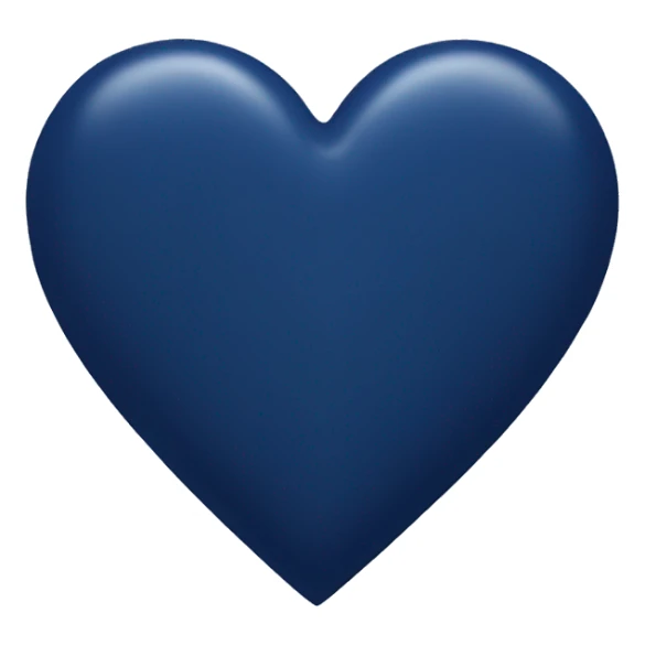 Navy blue heart  sticker