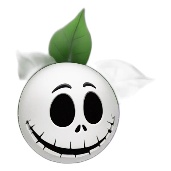 Jack skellington flower sticker