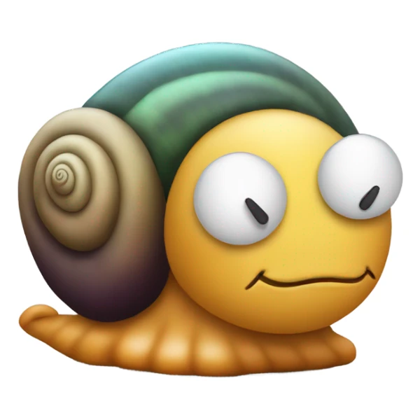 Sleepy lazy snail with zzz sticker