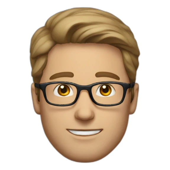 Michael Stehle with glasses sticker