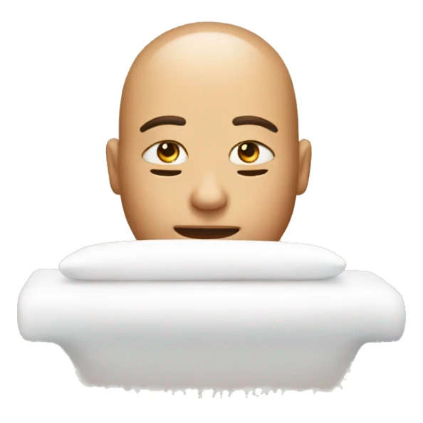 A head recieving a Massage sticker