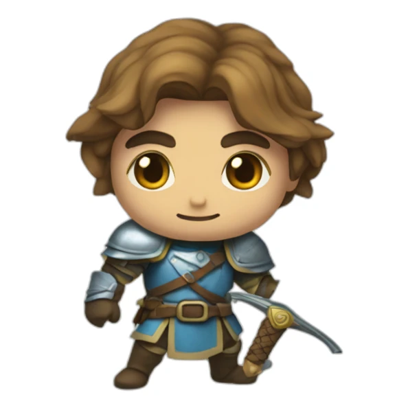 Chevalier Zelda, avec une épée sticker