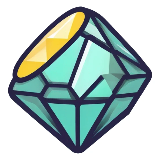 box full of diamonds sticker