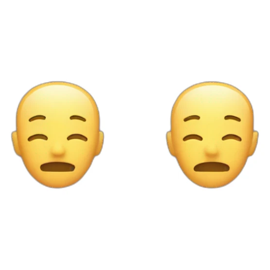 Headache and smile sticker