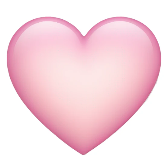 light pink heart sticker