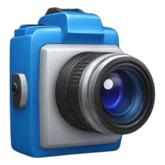 blue camara sticker