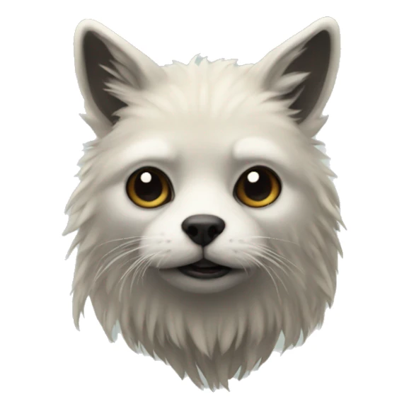 realistic animal in solitude sticker