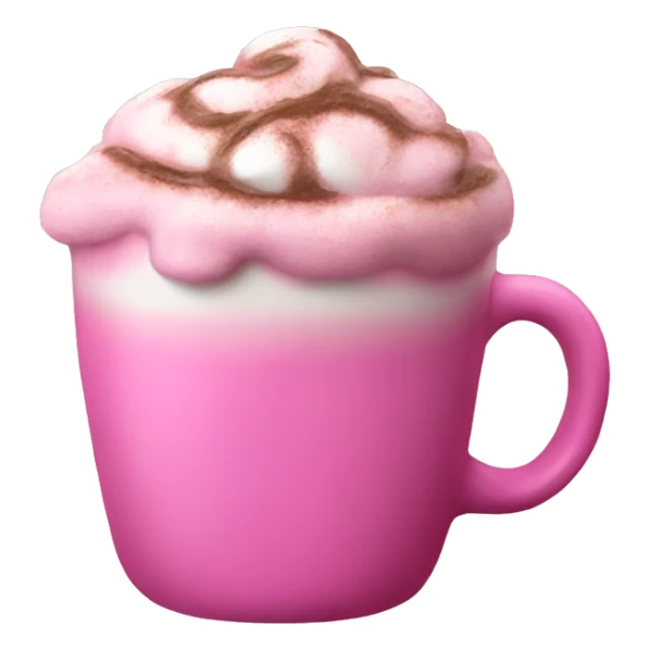 Pink hot chocolate  sticker