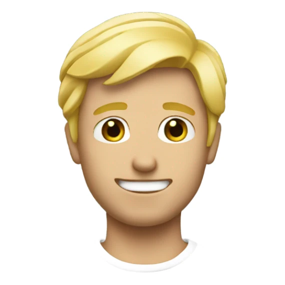 homme blond sticker