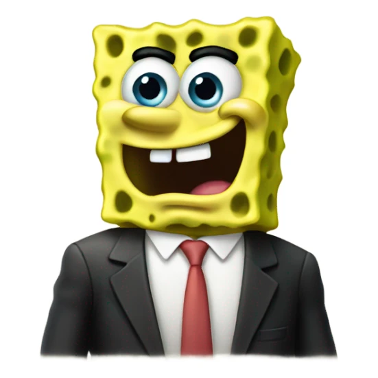 Spongebob giving side eye sticker