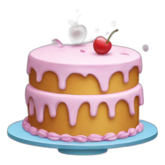 dancing cake sticker