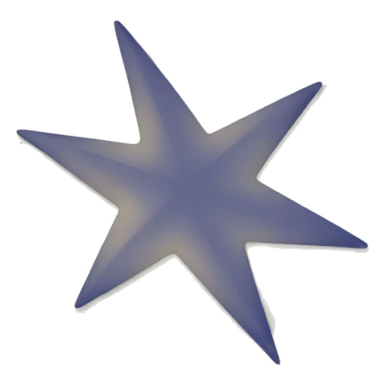 A star in blue tick with 8 angle  sticker