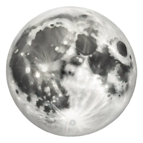 The moon sticker