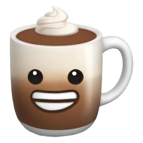 Hot cocoa in a mug sticker