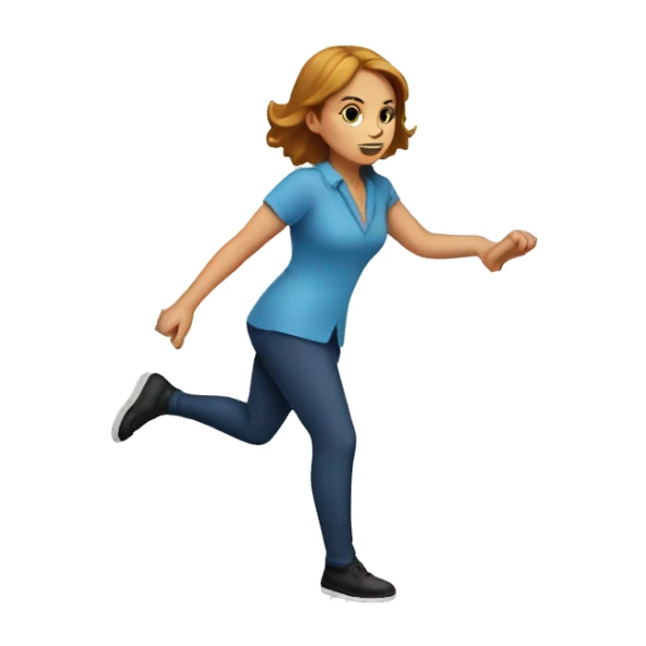 lady stepping on X marks the spot sticker