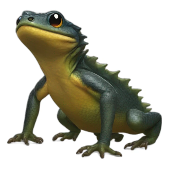 Salamandra haciendo burla sticker