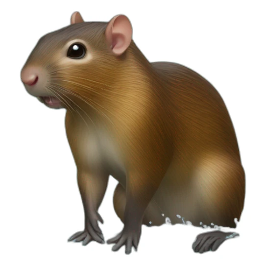 Agouti dans l'eau sticker