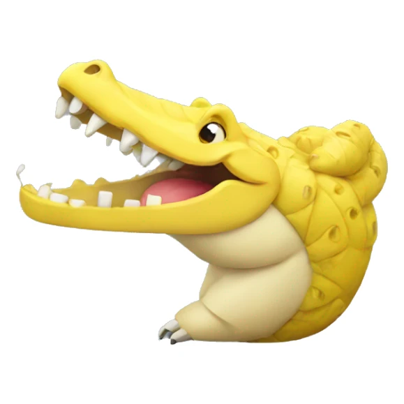 banana crocodile sticker