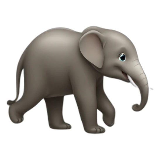 éléphant et loutre sticker