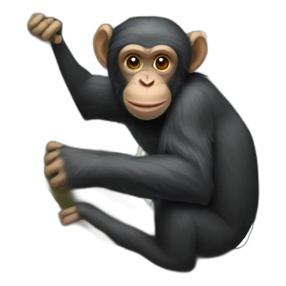 Chimpanzé sur un arbre sticker