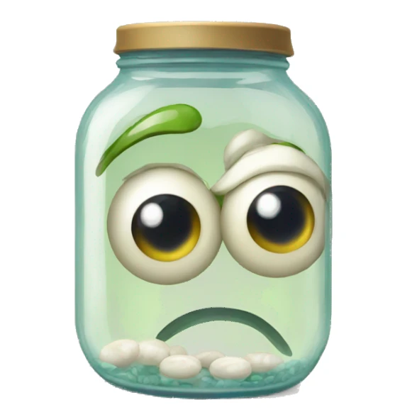 Eyeballs jar sticker