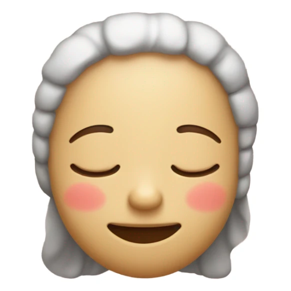 Blushing sleeping emoji  sticker
