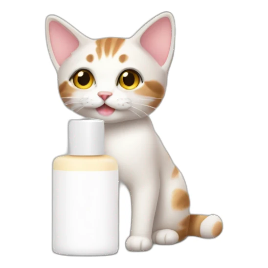 lotion cat sticker